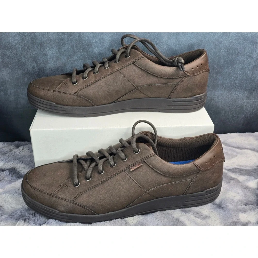 NWOT‎ Nunn Bush Kore City Walk Sneakers 84819-201 Brown Lace Up Mens 14